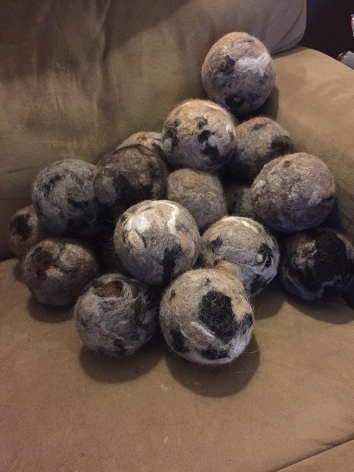 Bunch of dryer balls